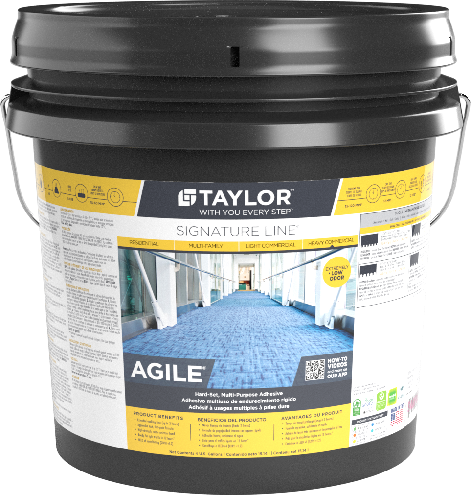 Agile Signature Line Hard-Set, Multi-Purpose Carpet Adhesive (4-ga)