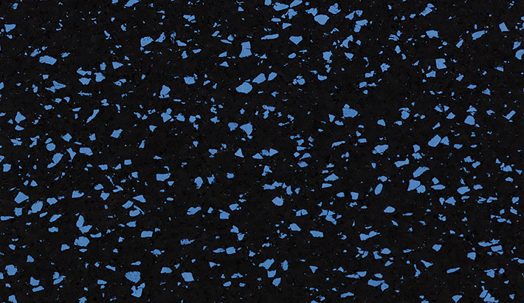 QT 8mm Fitness Flooring 23" X 23" FF01 Blue Star