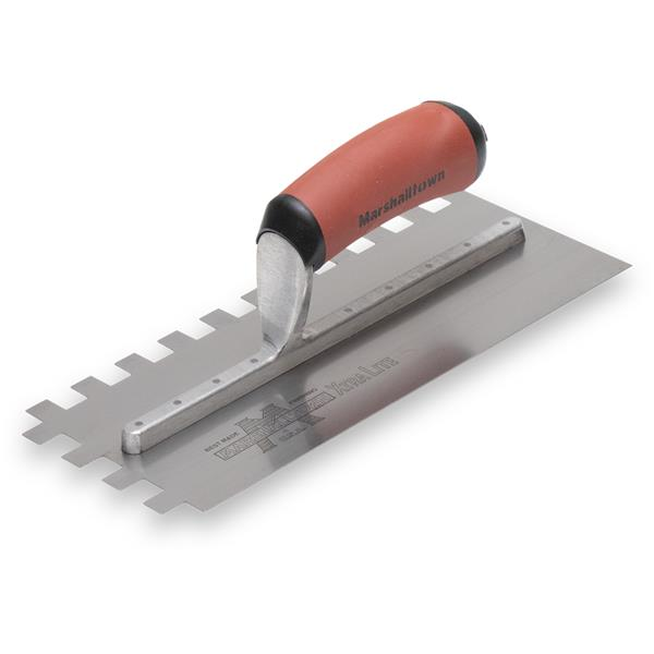 Standard Notched Trowels 1/2" X 1/2" X 1/2" Sq. w/ Durasoft