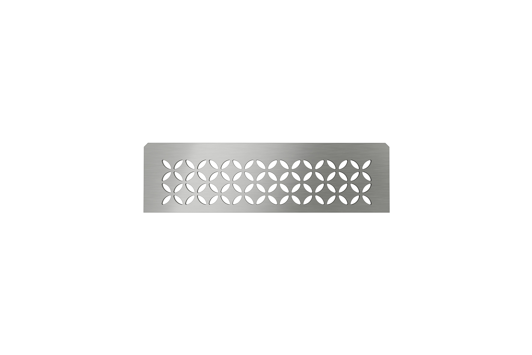 Shelf Rectangular Niche Floral Brushed Stainless Steel
