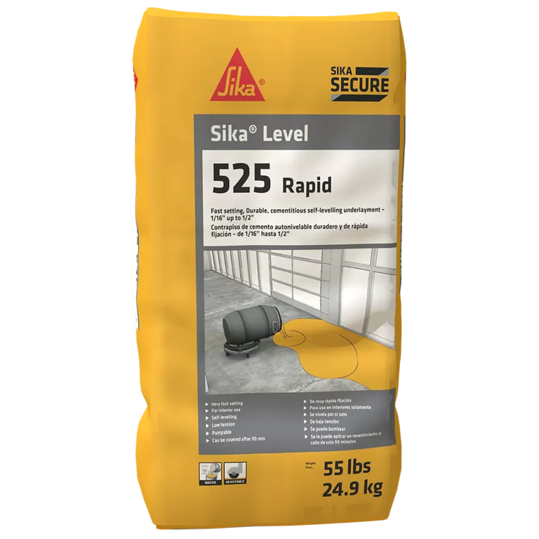 Sika® Level-525 Rapid setting Rapid setting, durable, cementitious self-leveling underlayment