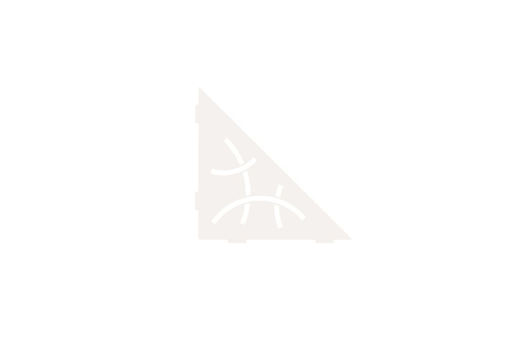 Shelf Triangular Corner Curve Matte White