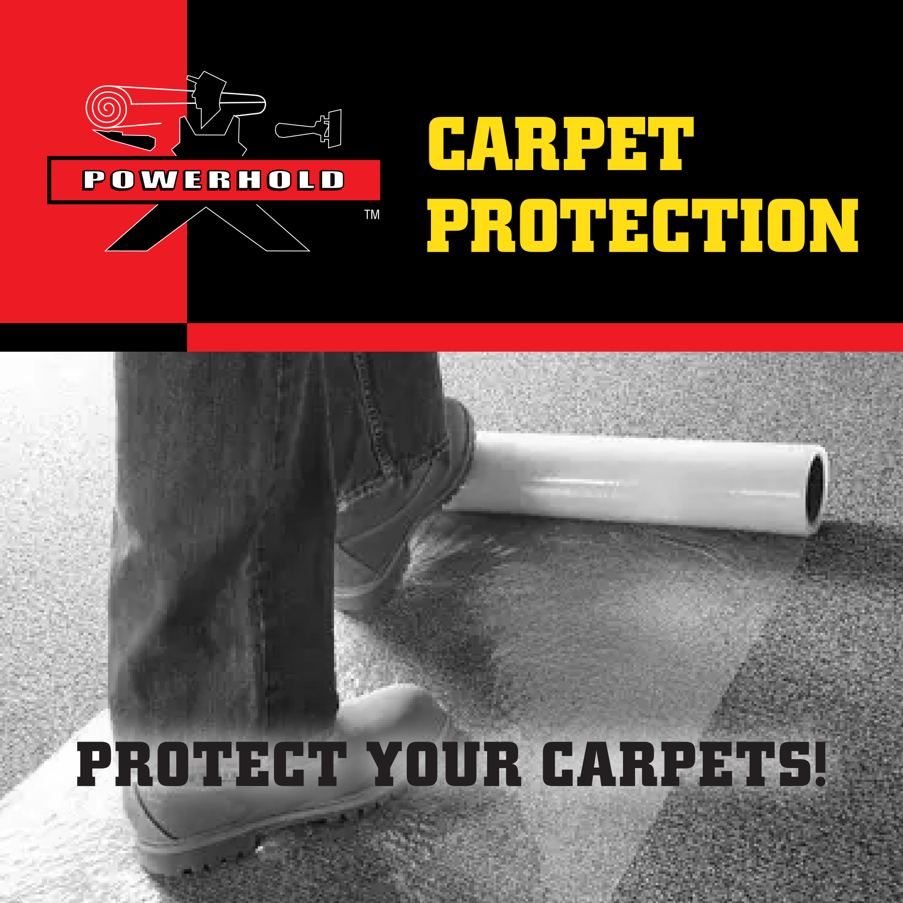 HD Carpet Film Reverse Wound 36" X 500' Roll