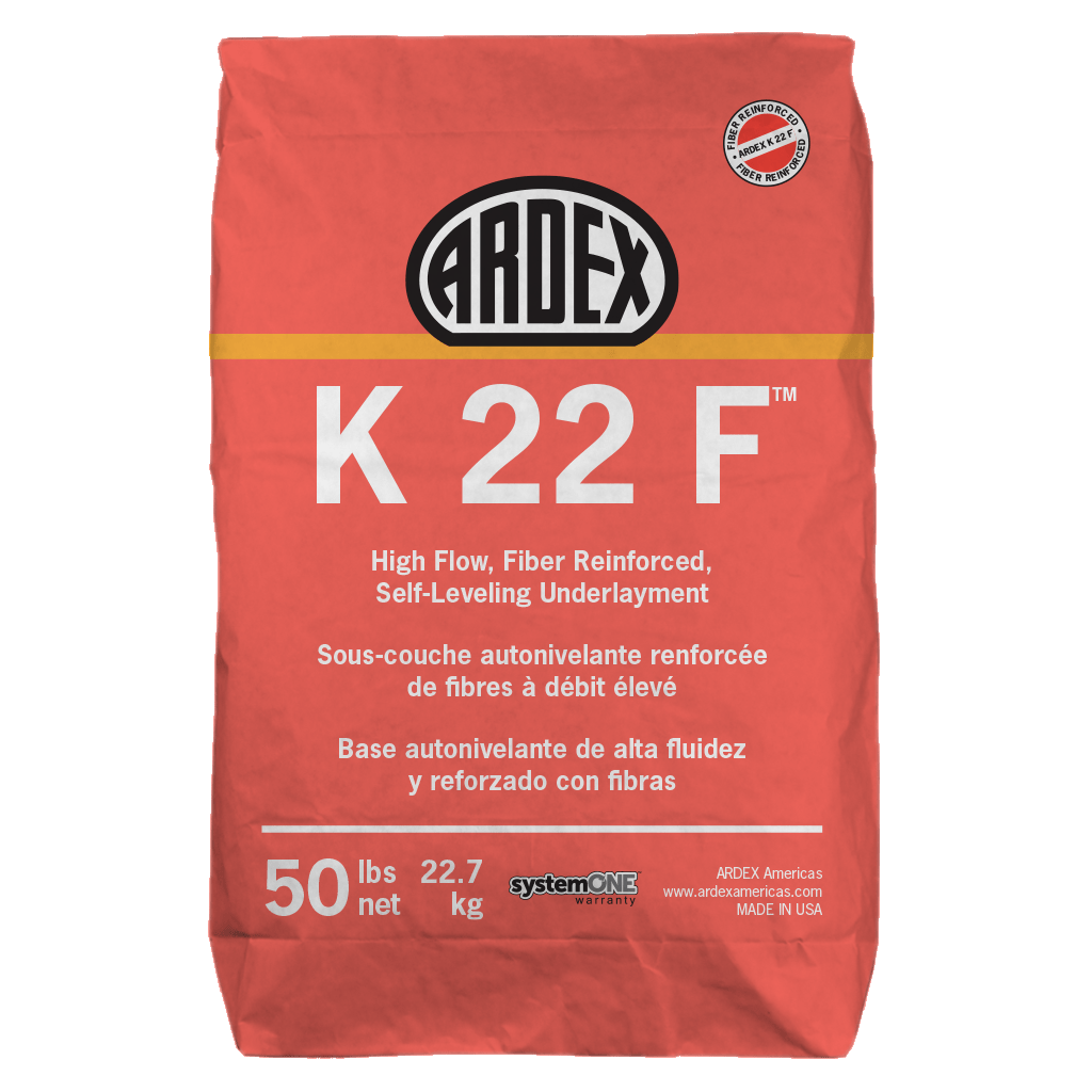 Ardex K 22 F High Flow, Fiber Reinforced, Self-Leveling Underlayment