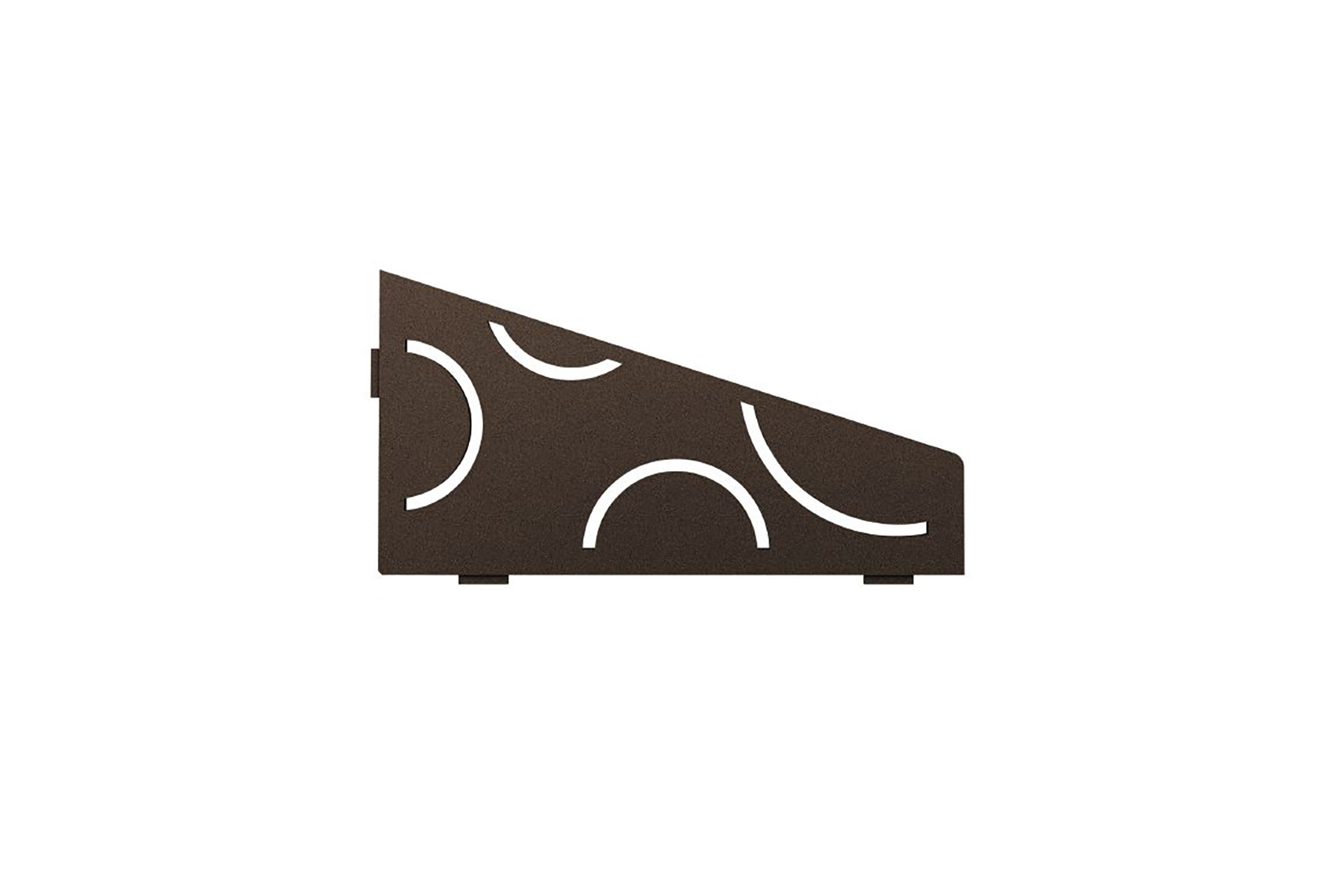 Shelf Quadrilat Corner Curve Bronze