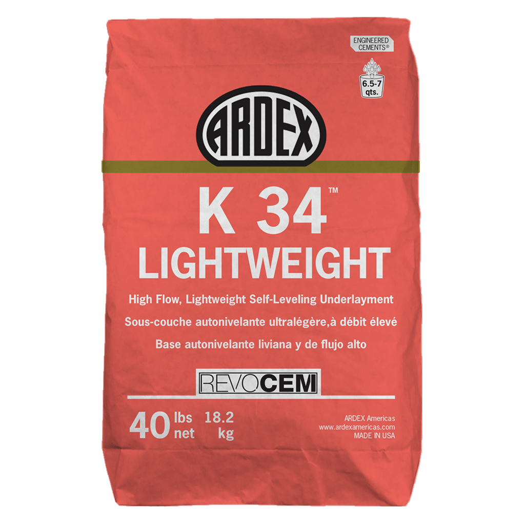 K-34 Lightweight High Flow, Self-Leveling Underlayment 40-Lb/Bg