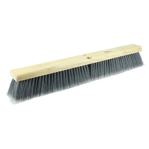 24" Fine Sweep Floor Brush, Flagged Silver Polystyrene Fill