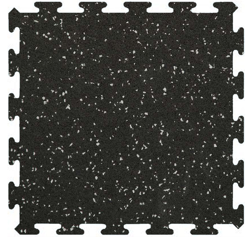Recoil 3/8" Interlocking Tile 10% 34-1/4" X 31-1/4" 195 Light Gray