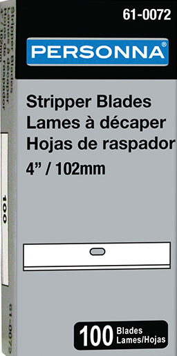 Personna 61-0072 4" Floor Stripper Blades (100 Pack)