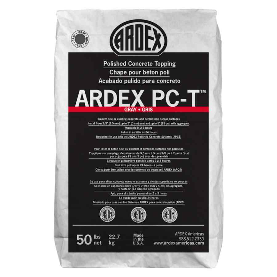 PC-T Self-Leveling Polished Concrete Topping Gray