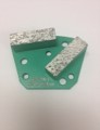 18/20 Grit Double Bar Diamonds, Medium Trapezoid Green 9-Ea