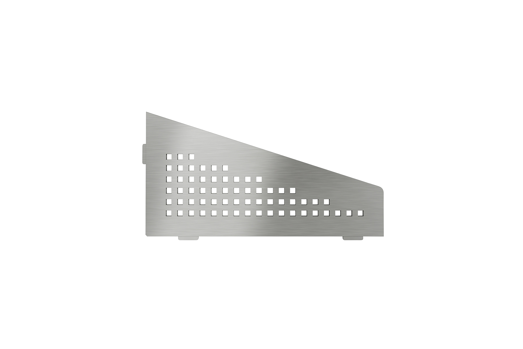 Shelf Quadrilat Corner Square Brushed Stainless Steel
