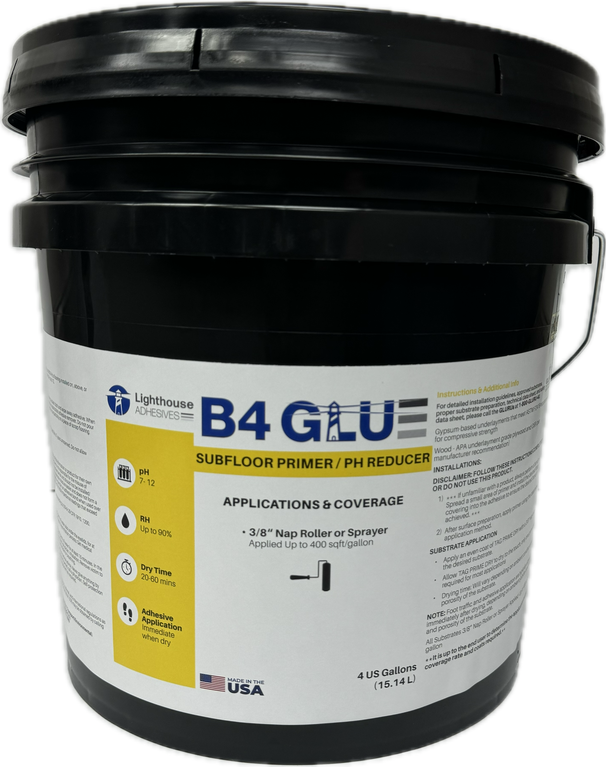 B4 GLU Sub-floor Primer / pH Reducer (4-ga)