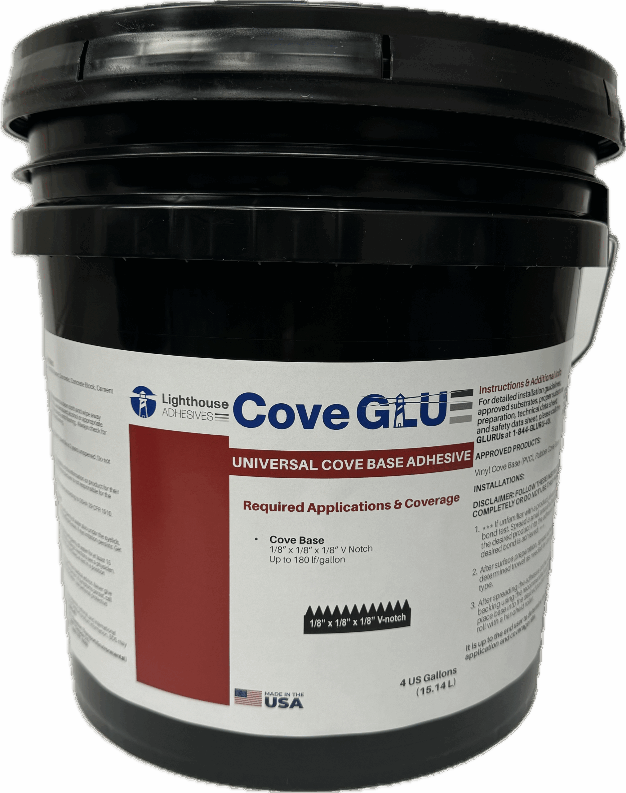 Cove GLU Universal Cove Base Adhesive (4-ga)