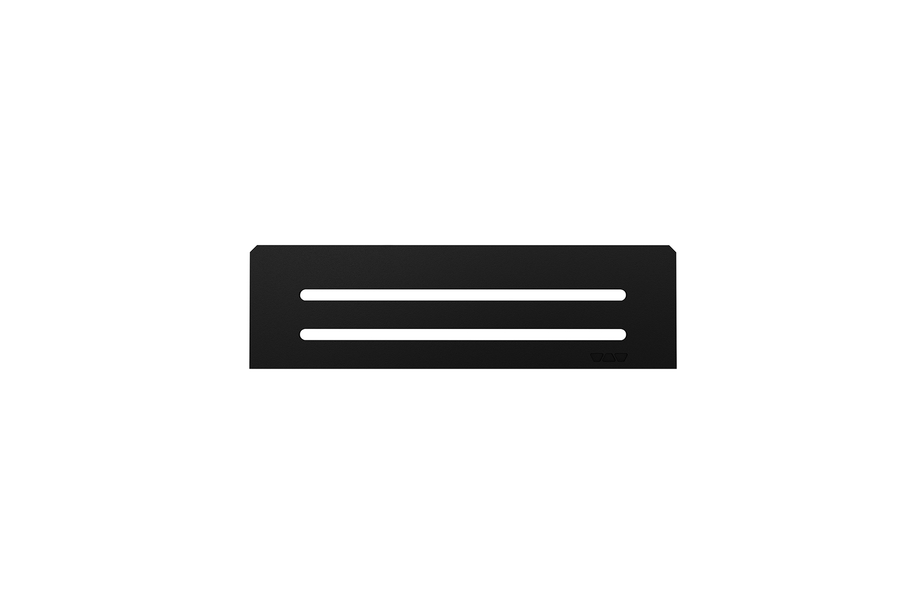 Shelf Rectangular Niche Wave Matte Black