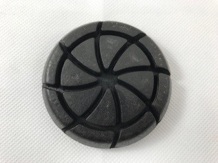 3"X 8mm 50 Grit Semi Metal Pad With Rubber Insert 9-Ea/Bx