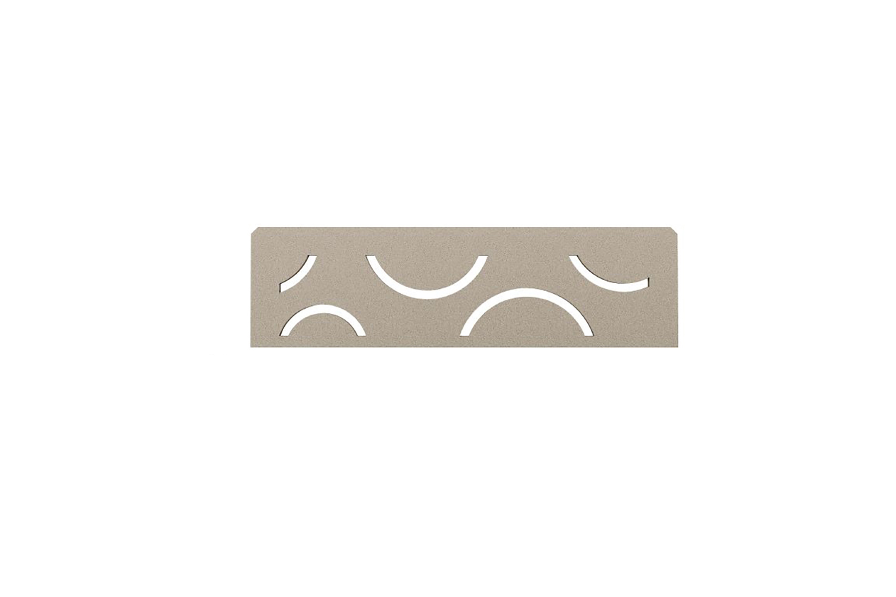Shelf Rectangular Niche Curve Stone Grey