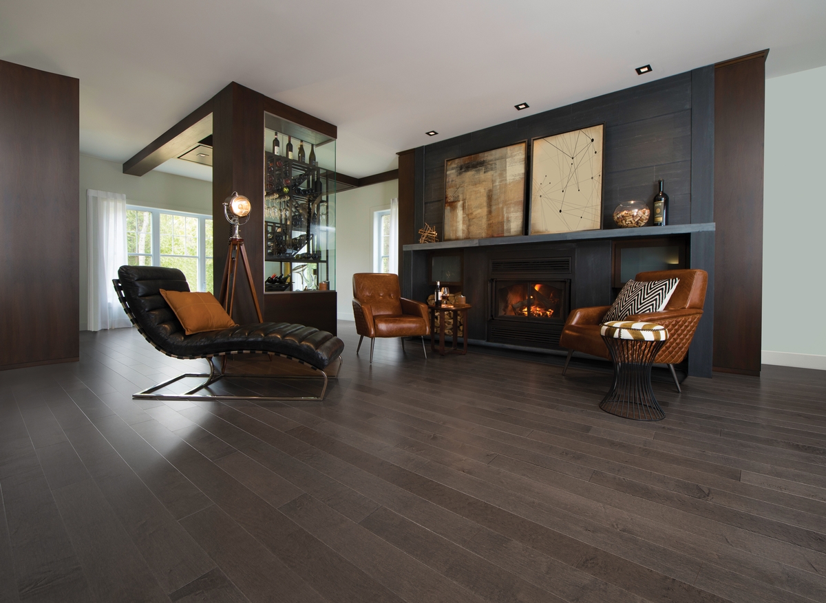 Dark Walnut Hardwood Floors
