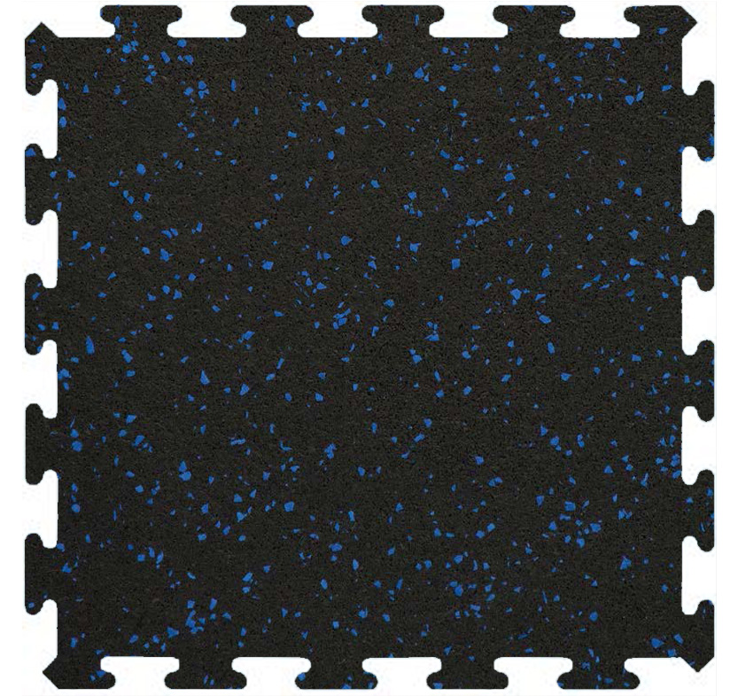 Recoil 3/8" Interlocking Tile 20% 34-1/4" X 31-1/4" 609 Cobalt
