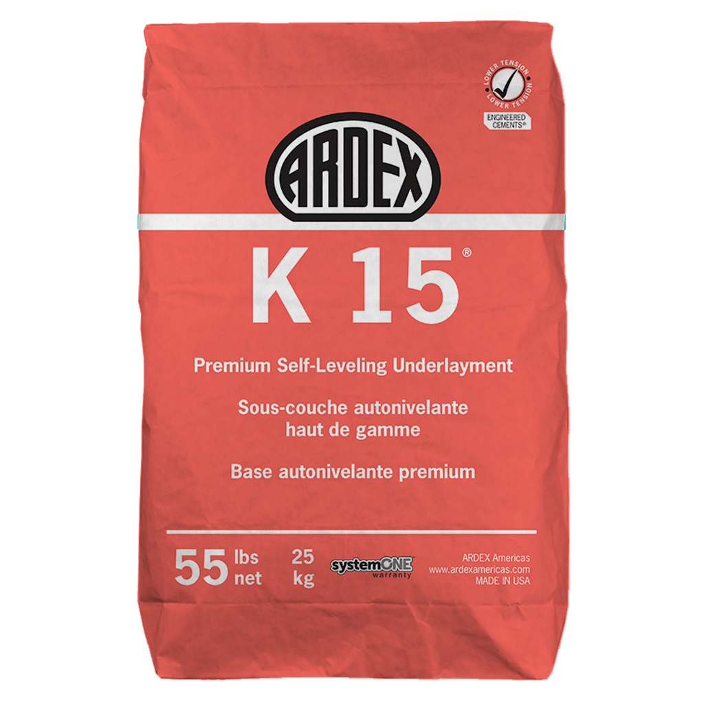 K-15 Superior flow, cementitious, self-leveling underlayment