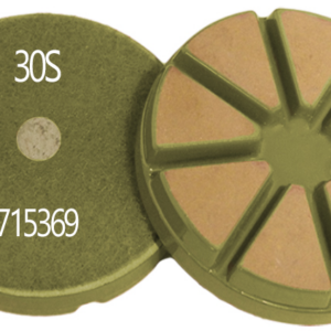 3" Ceramic Transitional , Soft No Boss BSD 30 Grit