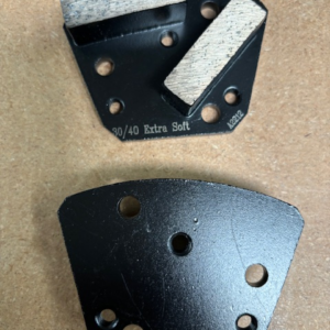 30/40 Grit Double Bar Diamonds, Ex Soft Trapezoid Black 9-Ea