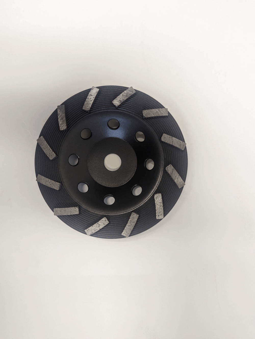 7" 12 Seg Premium Turbo Cup Wheel Threaded - Dark Grey