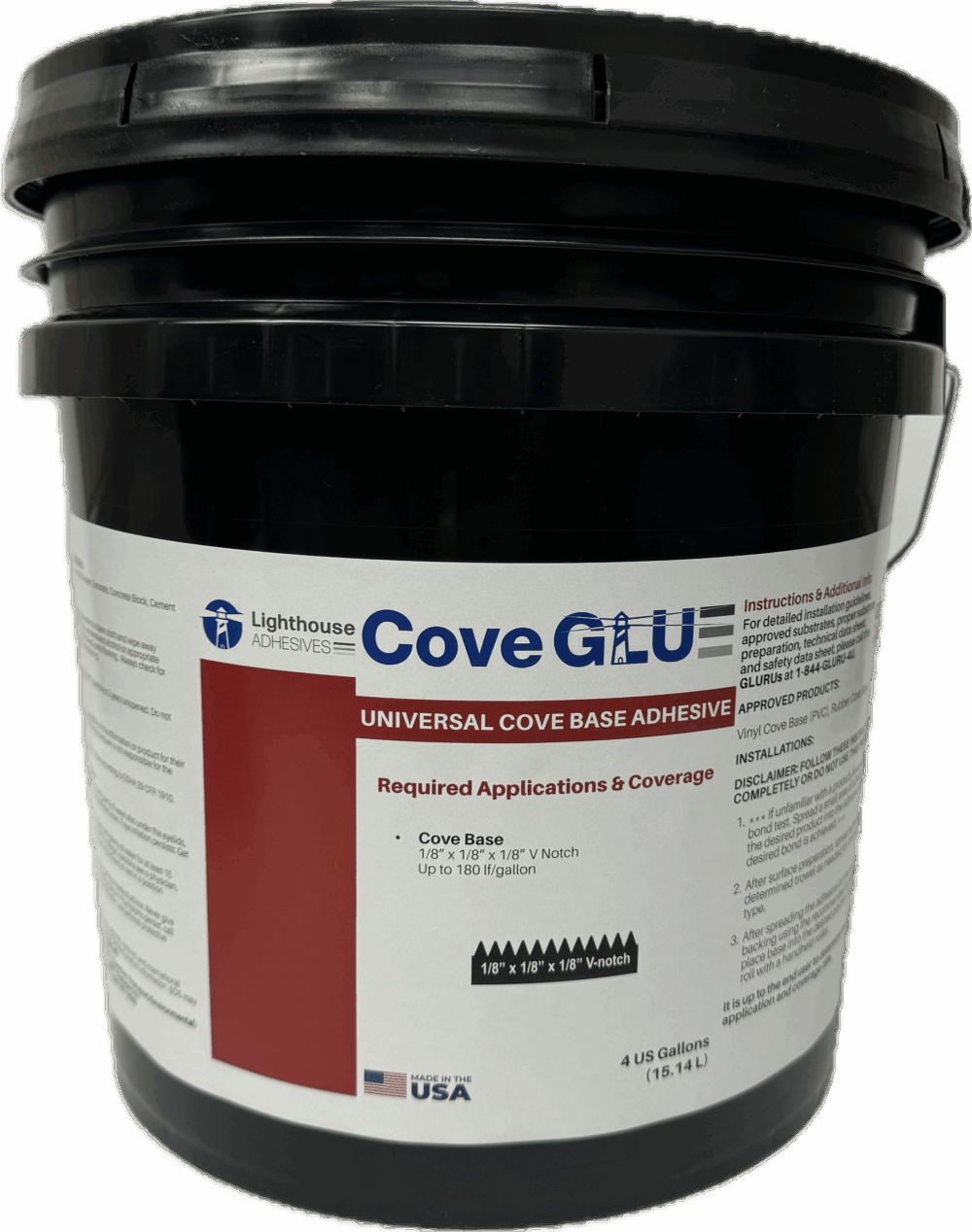 Cove GLU Universal Cove Base Adhesive (4-ga)