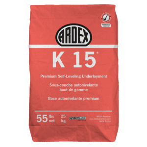 K-15 Superior flow, cementitious, self-leveling underlayment