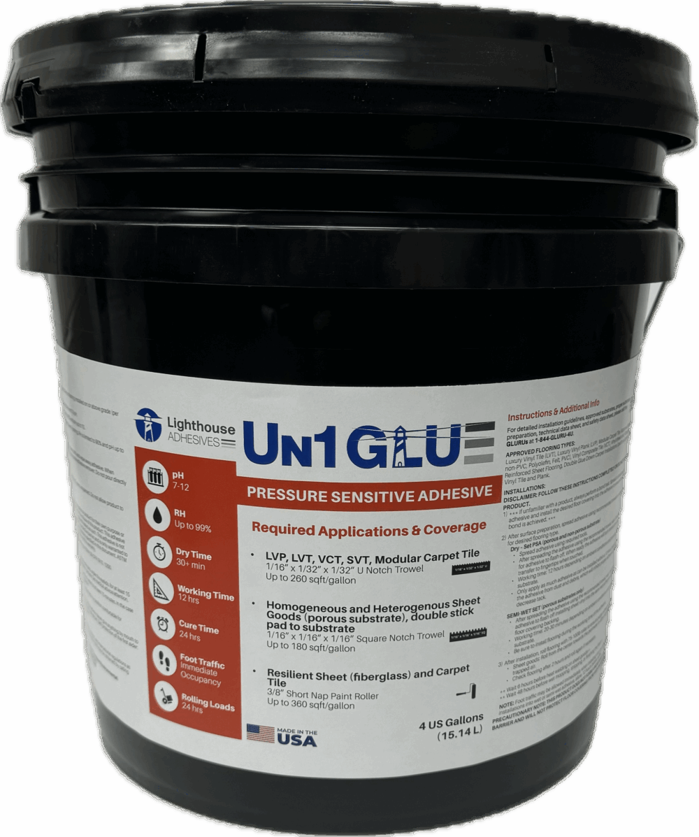 Un1 "Uni" GLU Pressure Sensitive Adhesive (4-ga)