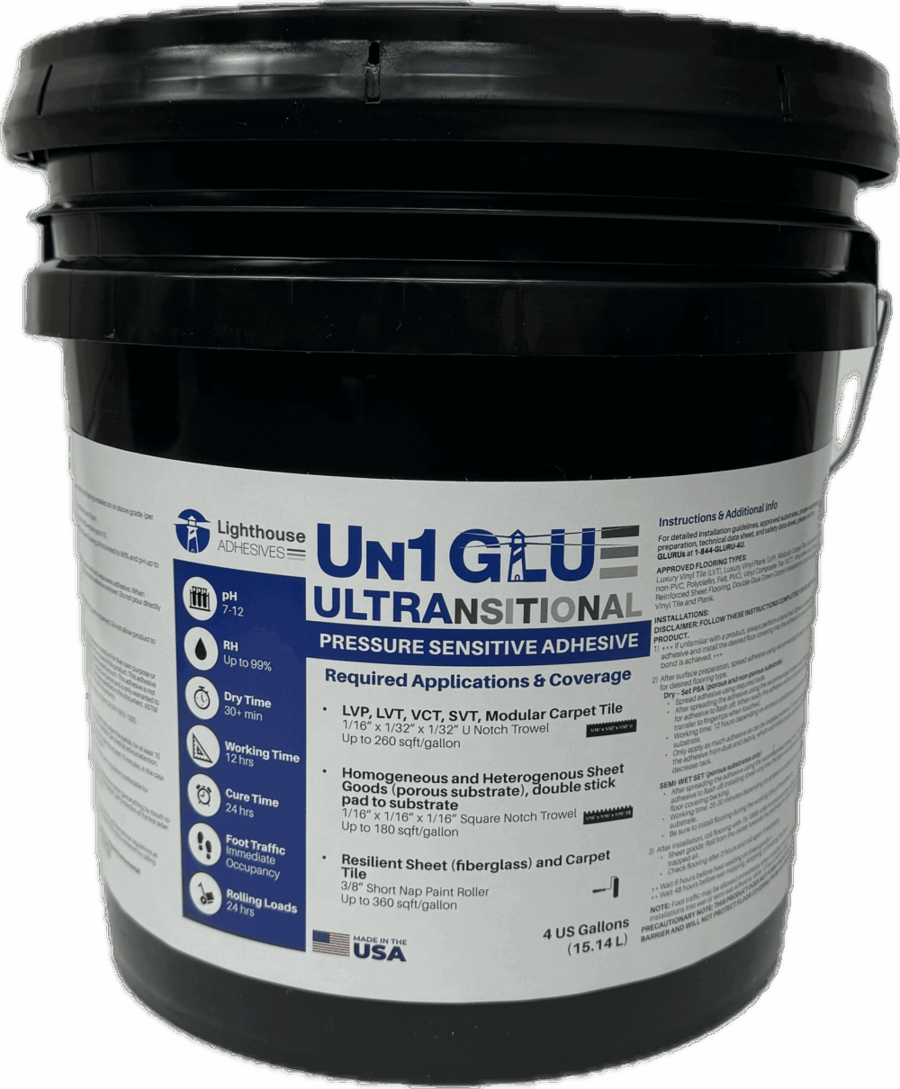 Un1 "Uni" GLU Ultra Transitional Pressure Sensitive Adhesive (4-ga)