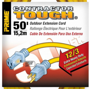 12/3 Primelock Extension Cord Lighted End 50'
