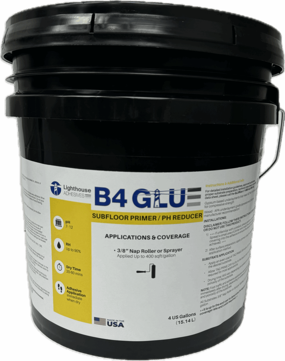 B4 GLU Sub-floor Primer / pH Reducer (4-ga)