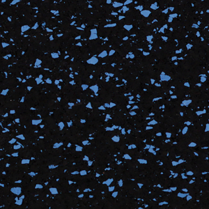 QT 8mm Fitness Flooring 23" X 23" FF01 Blue Star