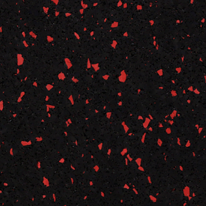 QT 8mm Fitness Flooring 4' X 25' FF05 Black Hole Sun