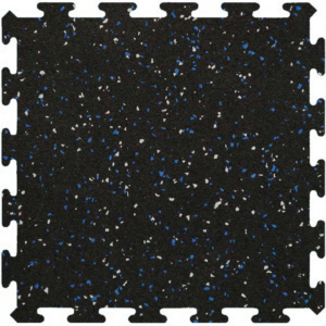 Recoil 1/2" Interlocking Tile 10% 34-1/4" X 31-1/4" 378 Cobalt/Light Gray