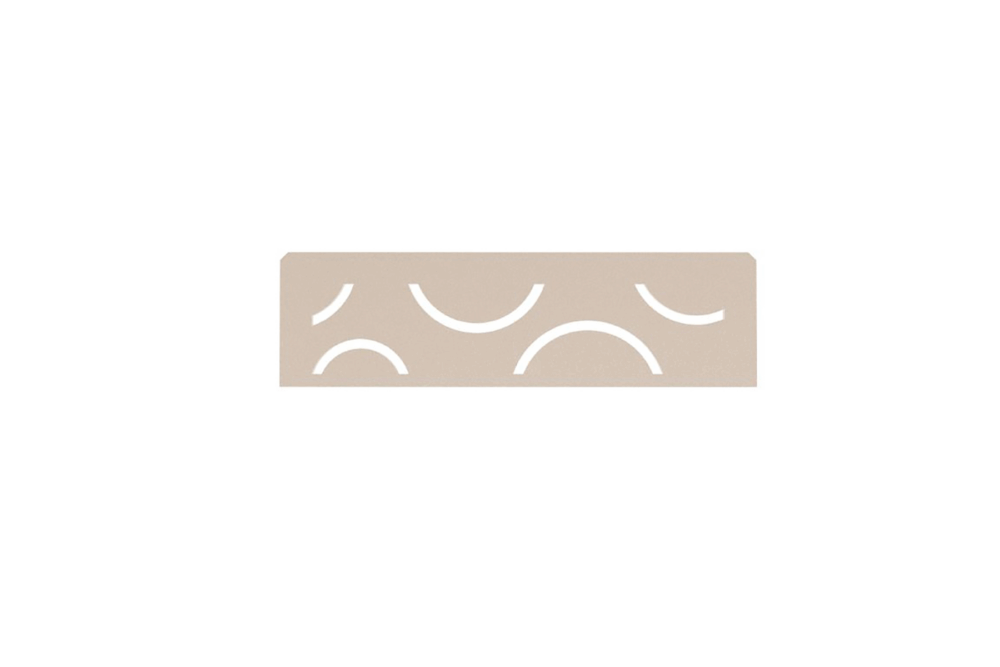 Shelf Rectangular Niche Curve Cream
