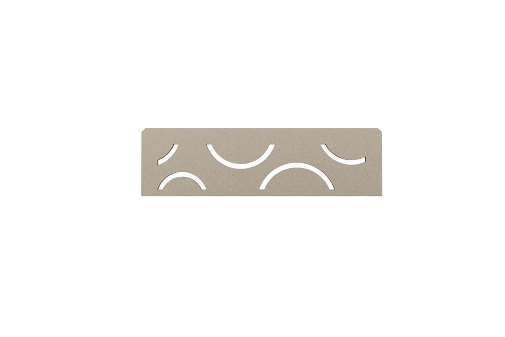Shelf Rectangular Niche Curve Stone Grey