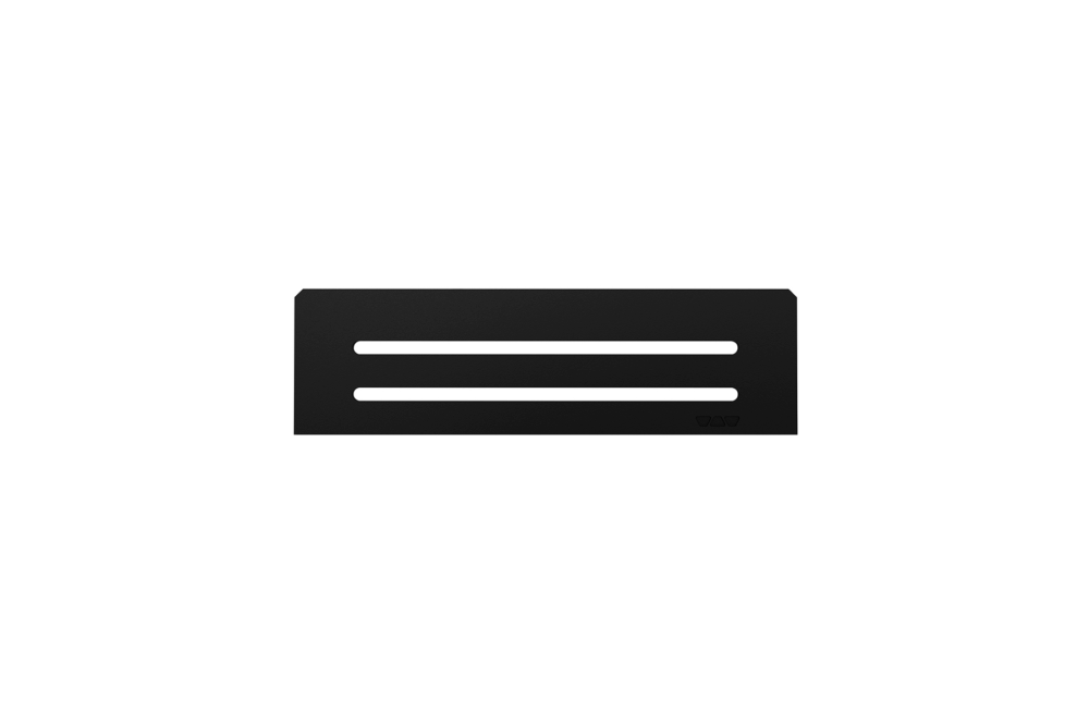 Shelf Rectangular Niche Wave Matte Black