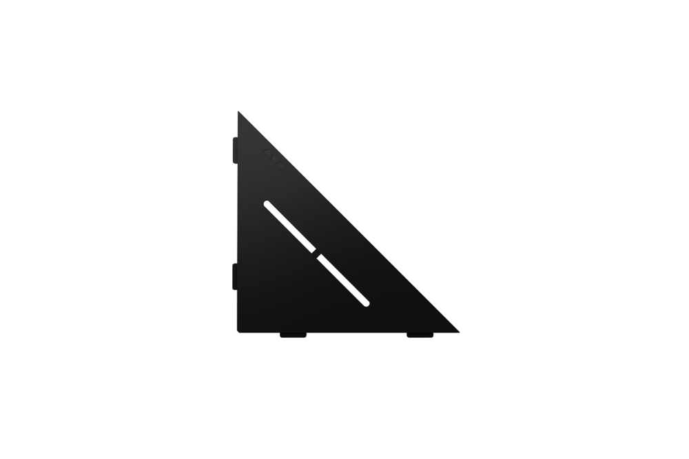 Shelf Triangular Corner Pure Matte Black