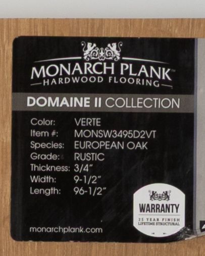 square stairnose european oak verte 96 1/2"