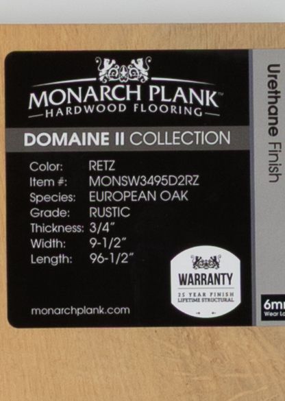 end cap/threshold european oak retz 96 1/2"
